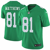 Nike Men & Women & Youth Eagles 81 Jordan Matthews Green Color Rush Limited Jersey,baseball caps,new era cap wholesale,wholesale hats
